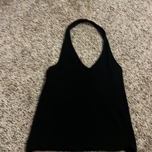 black halter tank